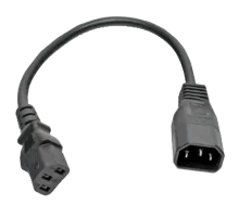 Шнур питания Kingda С13-C14, 0.3 м, 0.75 мм2