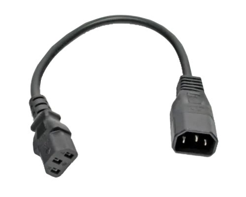 Шнур питания Kingda С13-C14, 0.3 м, 0.75 мм2