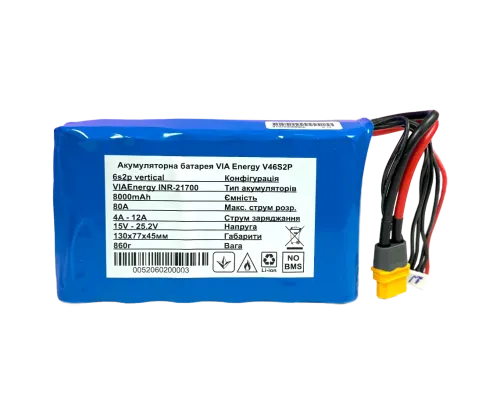 Аккумуляторная литиевая батарея VIA Energy V46S2P