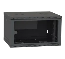 Шкаф серверный IPCOM CH-6U 600x350 стекло RAL9005