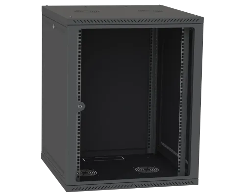 Шафа серверна IPCOM СН-15U 600х450 скло RAL9005 Шафа серверна IPCOM СН-15U 600х450 скло RAL9005