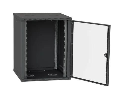 Шафа серверна IPCOM СН-15U 600х450 скло RAL9005 Шафа серверна IPCOM СН-15U 600х450 скло RAL9005