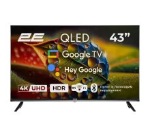 Телевизор 2E 43A77Q 43” дюйма 3840x2160 QLED Google TV