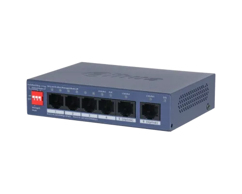 Комутатор 4 порти керований Dahua DH-CS4006-4ET2GT-36 PoE