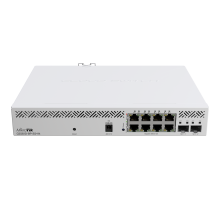 Коммутатор 8 портов управляемый MikroTik CSS610-8P-2S+IN PoE