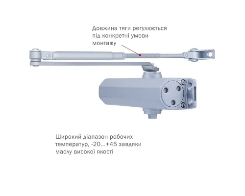 Доводчик RYOBI *1500 D-1504 SILVER Доводчик RYOBI *1500 D-1504 SILVER
