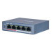 Коммутатор 4 порта неуправляемый Hikvision DS-3E0105P-E/M(B) POE