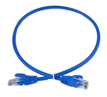 Патч-корд голубой 0.25м EServer UTP CAT5e