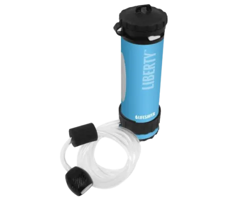 Портативная бутылка для очистки воды LifeSaver Liberty Blue
