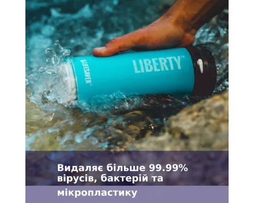 Портативная бутылка для очистки воды LifeSaver Liberty Blue