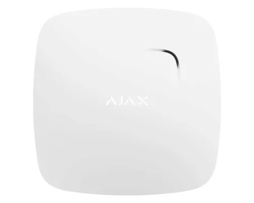 Бездротовий оповіщувач задимлення та чадного газу Ajax FireProtect Plus (8EU) UA white (with CO)