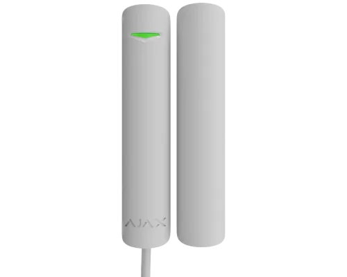 Сповіщувач Ajax DoorProtect G3 Fibra ASP white дротовий магнітоконтактний відчинення, удару та зміни кута нахилу