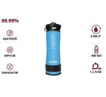 Портативная бутылка для очистки воды LifeSaver Liberty Blue