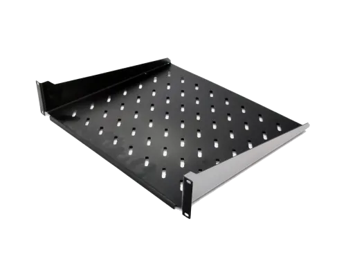 Полка консольная черная 19" 2U 450мм
