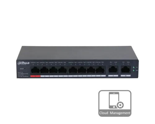 Коммутатор 8 портов управляемый Dahua DH-CS4010-8ET-110 PoE Коммутатор 8 портов управляемый Dahua DH-CS4010-8ET-110 PoE