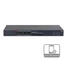 Комутатор 16 портів керований Dahua DH-CS4218-16ET-135 PoE
