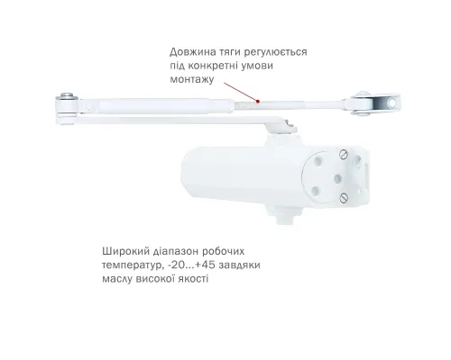 Доводчик RYOBI *1500 D-1554 GLOSSY_WHITE