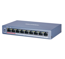 Коммутатор 8 портов неуправляемый Hikvision DS-3E0109P-E/M(B) POE