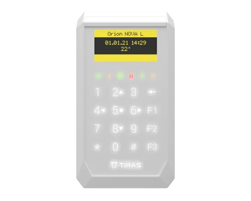 Сенсорная OLED клавиатура Тирас Tiras K-PAD OLED+ white