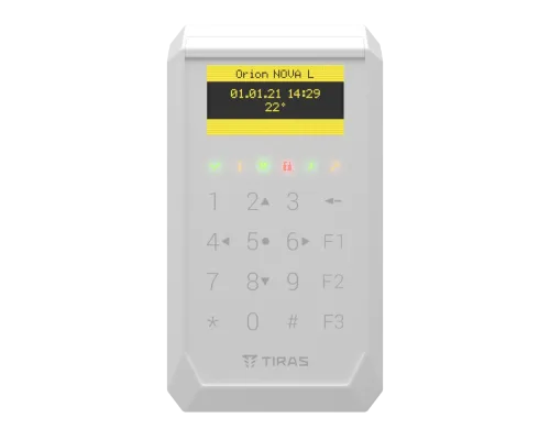 Сенсорная OLED клавиатура Тирас Tiras K-PAD OLED+ white