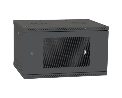 Шафа серверна IPCOM CH-6U 600x600 перфорація RAL9005 Шафа серверна IPCOM CH-6U 600x600 перфорація RAL9005
