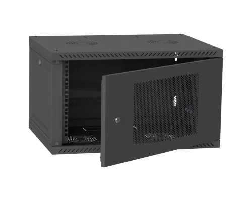 Шафа серверна IPCOM CH-6U 600x600 перфорація RAL9005 Шафа серверна IPCOM CH-6U 600x600 перфорація RAL9005