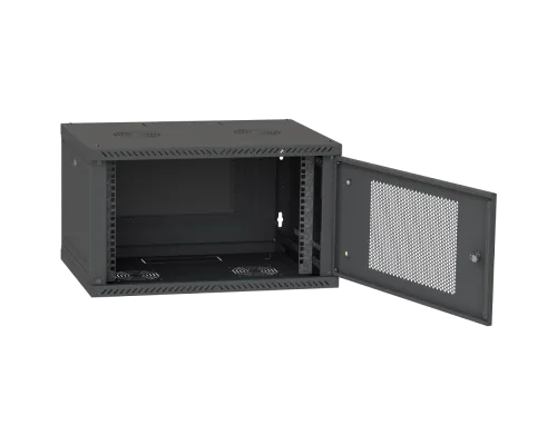 Шафа серверна IPCOM CH-6U 600x600 перфорація RAL9005 Шафа серверна IPCOM CH-6U 600x600 перфорація RAL9005