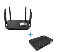 Комплект маршрутизатора и источник бесперебойного питания VIA Energy Mini UPS + RG-EW1200G Pro