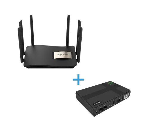 Комплект маршрутизатора и источник бесперебойного питания VIA Energy Mini UPS + RG-EW1200G Pro