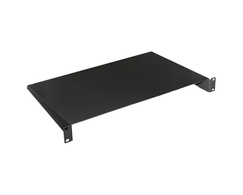 Полка консольная черная 1U 19" 280 мм 9005