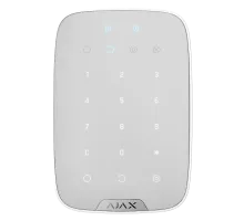 Бездротова клавіатура з підтримкою захищених карток і брелоків Ajax Keypad S Plus (8PD) white