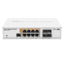 Коммутатор 8 портов управляемый MikroTik CRS112-8P-4S-IN PoE