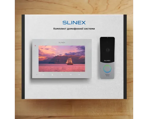 Комплект видеодомофона Slinex ML-20HD(Black)+SQ-07MTHD(White)