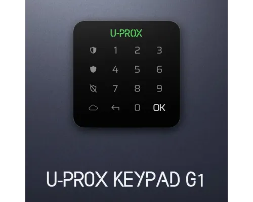 Беспроводная сенсорная клавиатура для одной группы U-Prox Keypad G1 Black