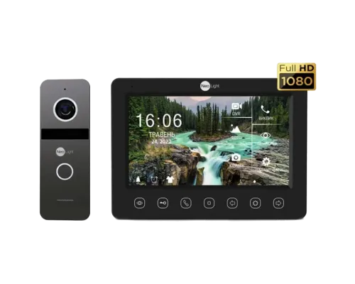 Комплект відеодомофону Neolight NeoKIT FHD Pro B/GRAPHITE (KAPPA + HD + SOLO FHD)