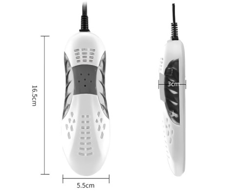 Сушилка для обуви с UV-дезинфекцией и конвекцией ProZone ZGPC SHOE DRYER UV (Без таймера) Бело-черная