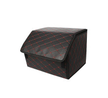 Автомобильный органайзер ZWX-002 Black-Red компактный вместительный два отдела для хранения на липучке с ручкой  40*30*30 см