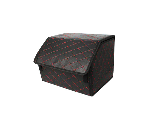 Автомобильный органайзер ZWX-002 Black-Red компактный вместительный два отдела для хранения на липучке с ручкой 40*30*30 см Автомобильный органайзер ZWX-002 Black-Red компактный вместительный два отдела для хранения на липучке с ручкой 40*30*30 см