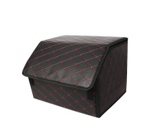 Автомобильный органайзер ZWX-002 Black-Red компактный вместительный два отдела для хранения на липучке с ручкой  55*30*30 см