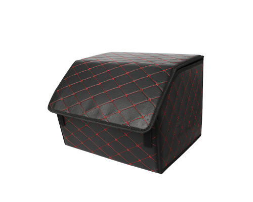 Автомобильный органайзер ZWX-002 Black-Red компактный вместительный два отдела для хранения на липучке с ручкой 55*30*30 см Автомобильный органайзер ZWX-002 Black-Red компактный вместительный два отдела для хранения на липучке с ручкой 55*30*30 см
