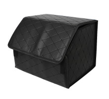 Автомобильный органайзер ZWX-002 Black компактный вместительный два отдела для хранения на липучке с ручкой  65*30*30 см