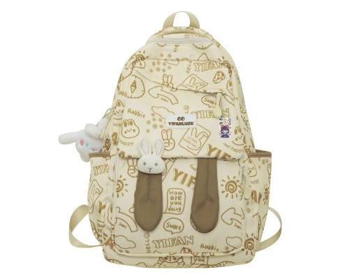 Рюкзак подростковый 230632 Зайка 20L Beige Рюкзак подростковый 230632 Зайка 20L Beige
