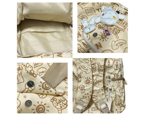 Рюкзак подростковый 230632 Зайка 20L Beige Рюкзак подростковый 230632 Зайка 20L Beige
