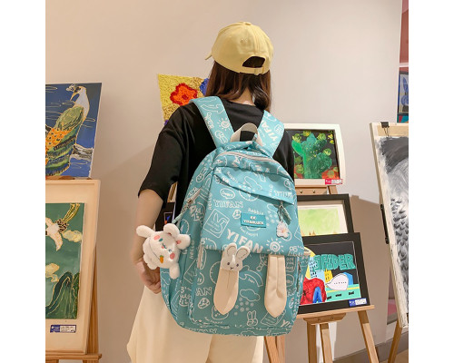 Рюкзак подростковый 230632 Зайка 20L Green Рюкзак подростковый 230632 Зайка 20L Green