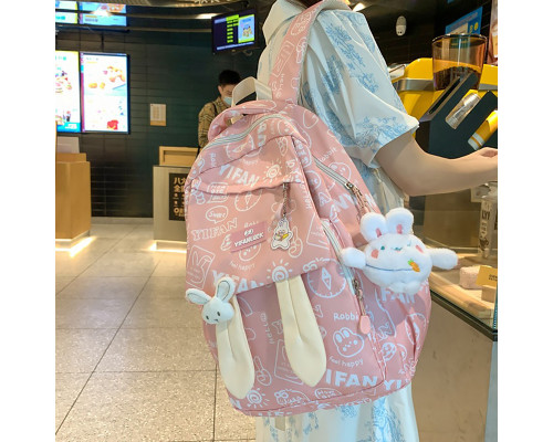 Рюкзак подростковый 230632 Зайка 20L Pink Рюкзак подростковый 230632 Зайка 20L Pink