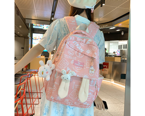 Рюкзак подростковый 230632 Зайка 20L Pink Рюкзак подростковый 230632 Зайка 20L Pink