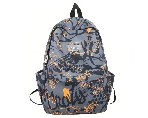 Рюкзак подростковый 8055228 с брелком 20L школьный Orange