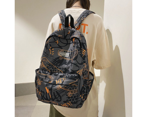 Рюкзак подростковый 8055228 с брелком 20L школьный Orange