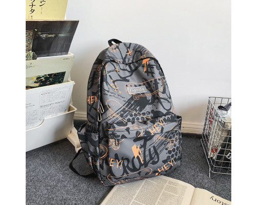 Рюкзак подростковый 8055228 с брелком 20L школьный Orange