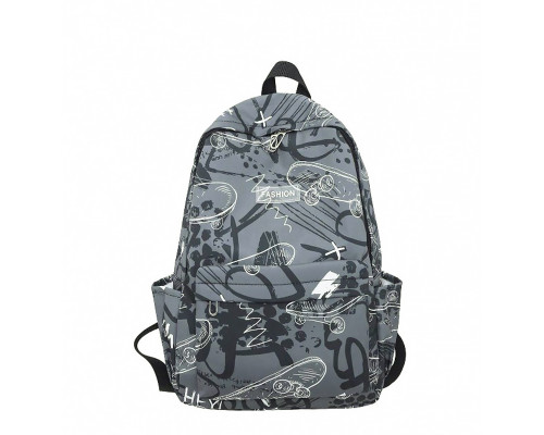 Рюкзак подростковый 8055228 с брелком 20L школьный White